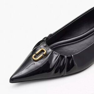NWT! NEW! Marc Jacobs The Ali Ballerina Flat -Women Black